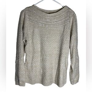 Croft & Barrow Elegant Cream Sweater‎
